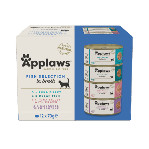 Ennakkotilaus Applaws kissa prk lajitelma kala 12x70g