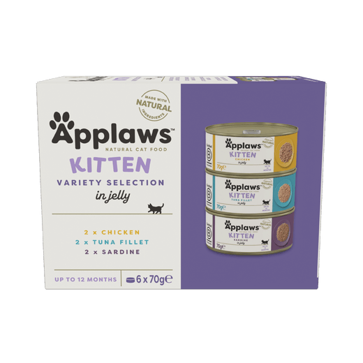 Ennakkotilaus Applaws pentu - kitten lajitelma JELLY 6 x 70g