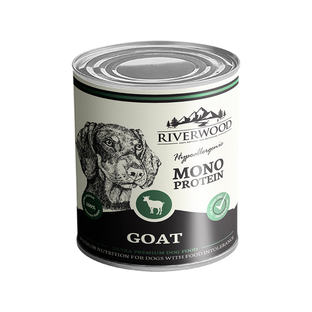 400 g Riverwood Mono Protein Vuohi, säilyke
