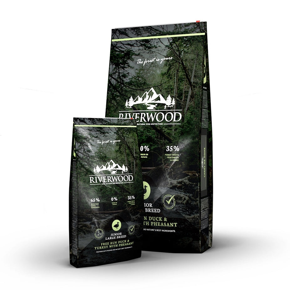 Riverwood Junior Large Ankka, kalkkuna ja fasaani, 12 kg