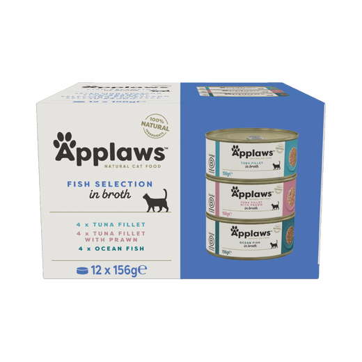 Ennakkotilaus Applaws kissa Multipack Kala lajitelma 12x156g