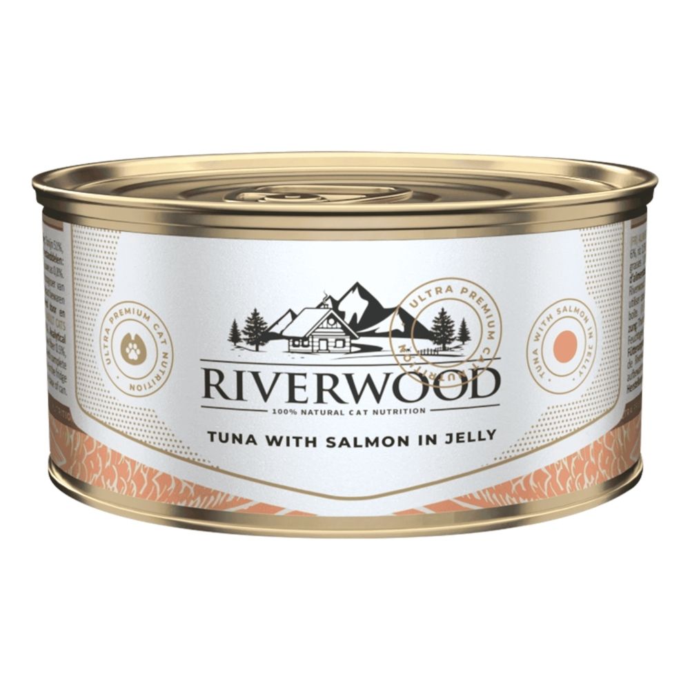 Riverwood Caviar for Cats Tuna with Salmon in Jelly 85 g