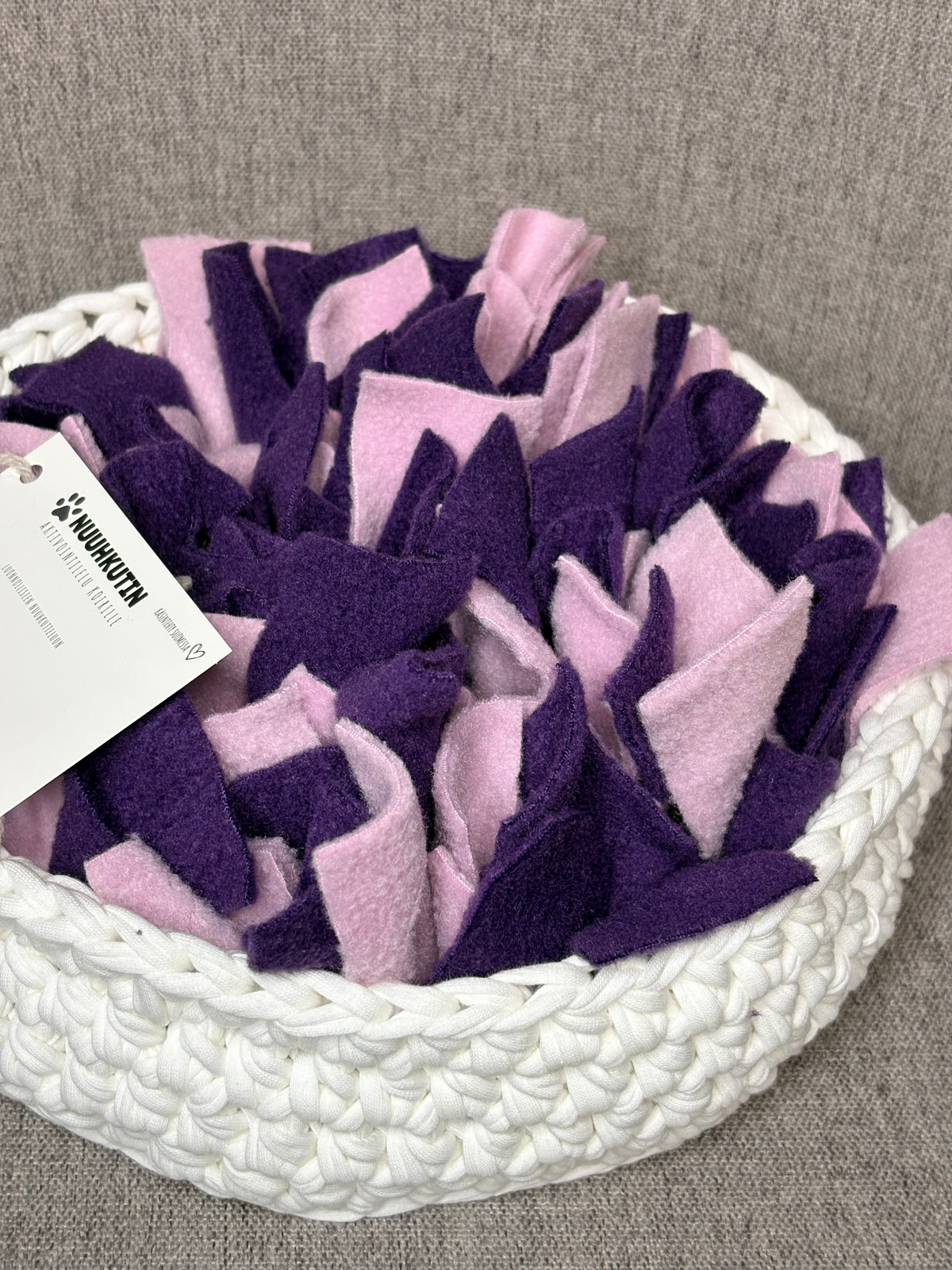 NUUHKUTIN n.25cm Vaaleanpunainen-Tumma luumu