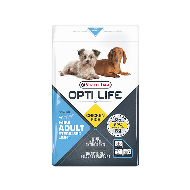 2,5 kg Opti Life Adult Sterilised / Light Mini