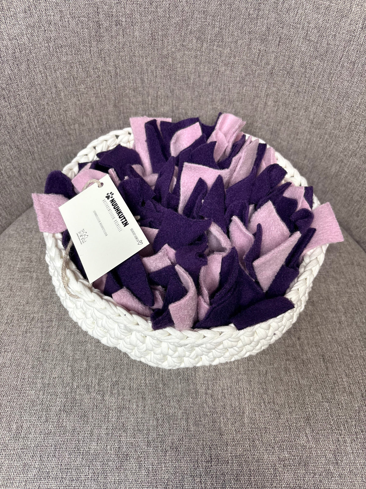 NUUHKUTIN n.25cm Vaaleanpunainen-Tumma luumu