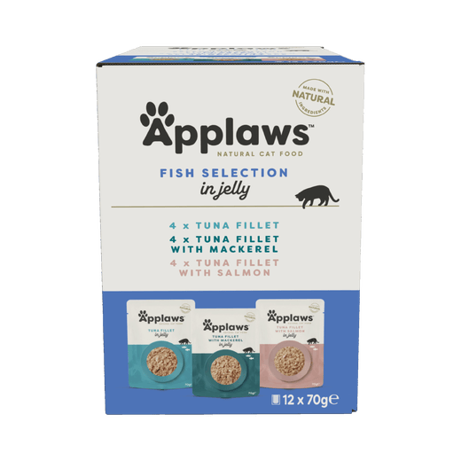 Ennakkotilaus Applaws kissa annospussi lajitelma 12x70g, hyytelö