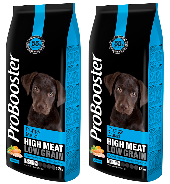 2 x 12 kg KASVATTAJILLE ProBooster Puppy Maxi Chicken