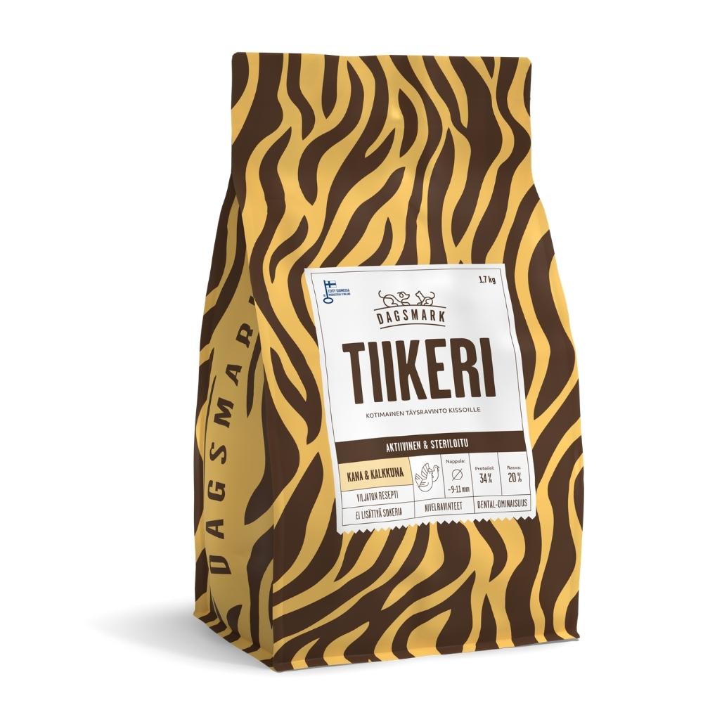 Dagsmark TIIKERI viljaton kana-kalkkuna