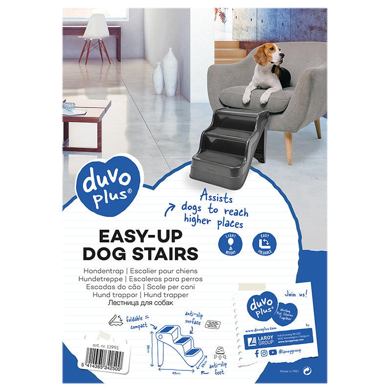 Duvo+ Easy-up Muoviportaat lemmikille, 49 x 39 x 39 cm