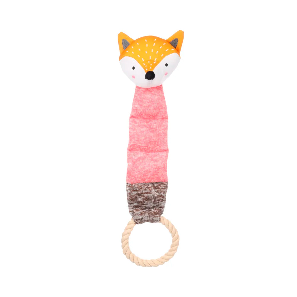 Flamingo Lelu koiranpennulle Britty Fox köysilenkillä, 45 cm