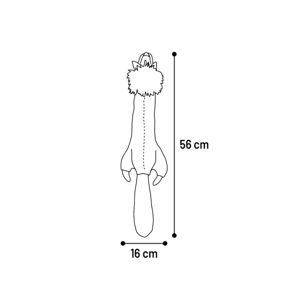 Flamingo Koiranlelu täytteetön samettieläin