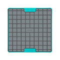 LickiMat Aktivointimatto Playdate Tuff, vaaleansininen, 20 x 20 cm