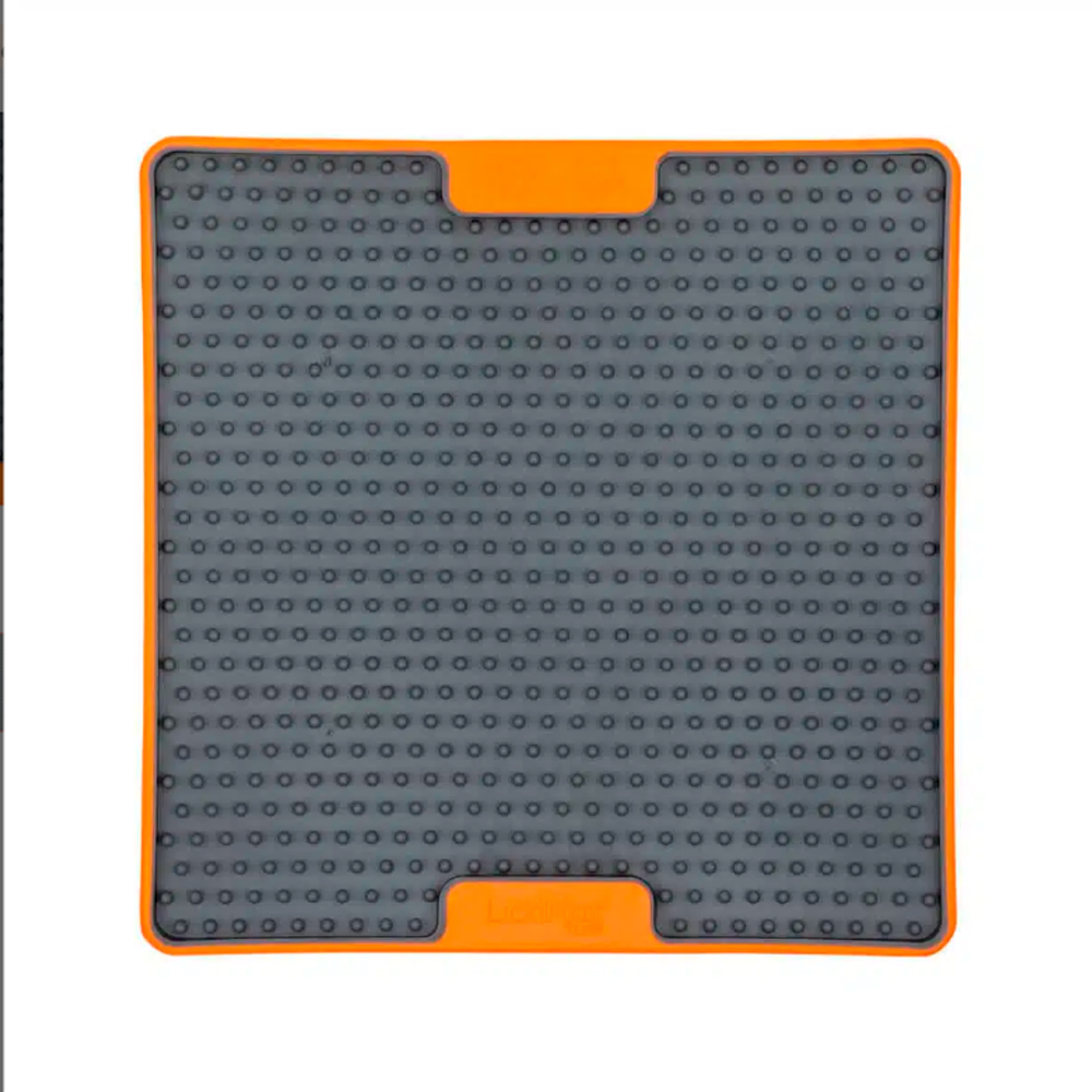 LickiMat Aktivointimatto Soother Tuff, oranssi, 20 x 20 cm