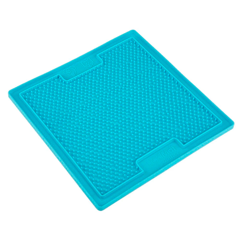 LickiMat Aktivointimatto Soother, vaaleansininen, 20 x 20 cm
