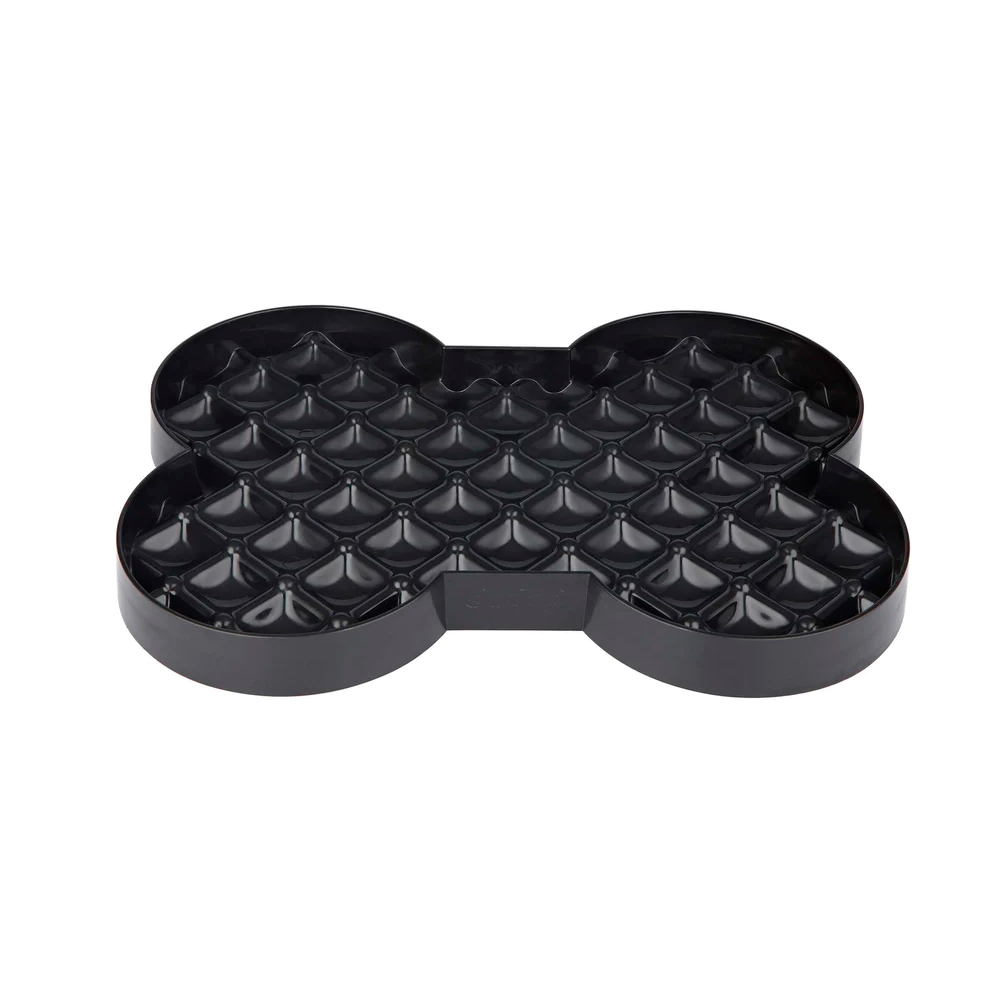 LickiMat SloDog Ahmimisenestoalusta koiralle, Musta, 35 x 26 x 3 cm