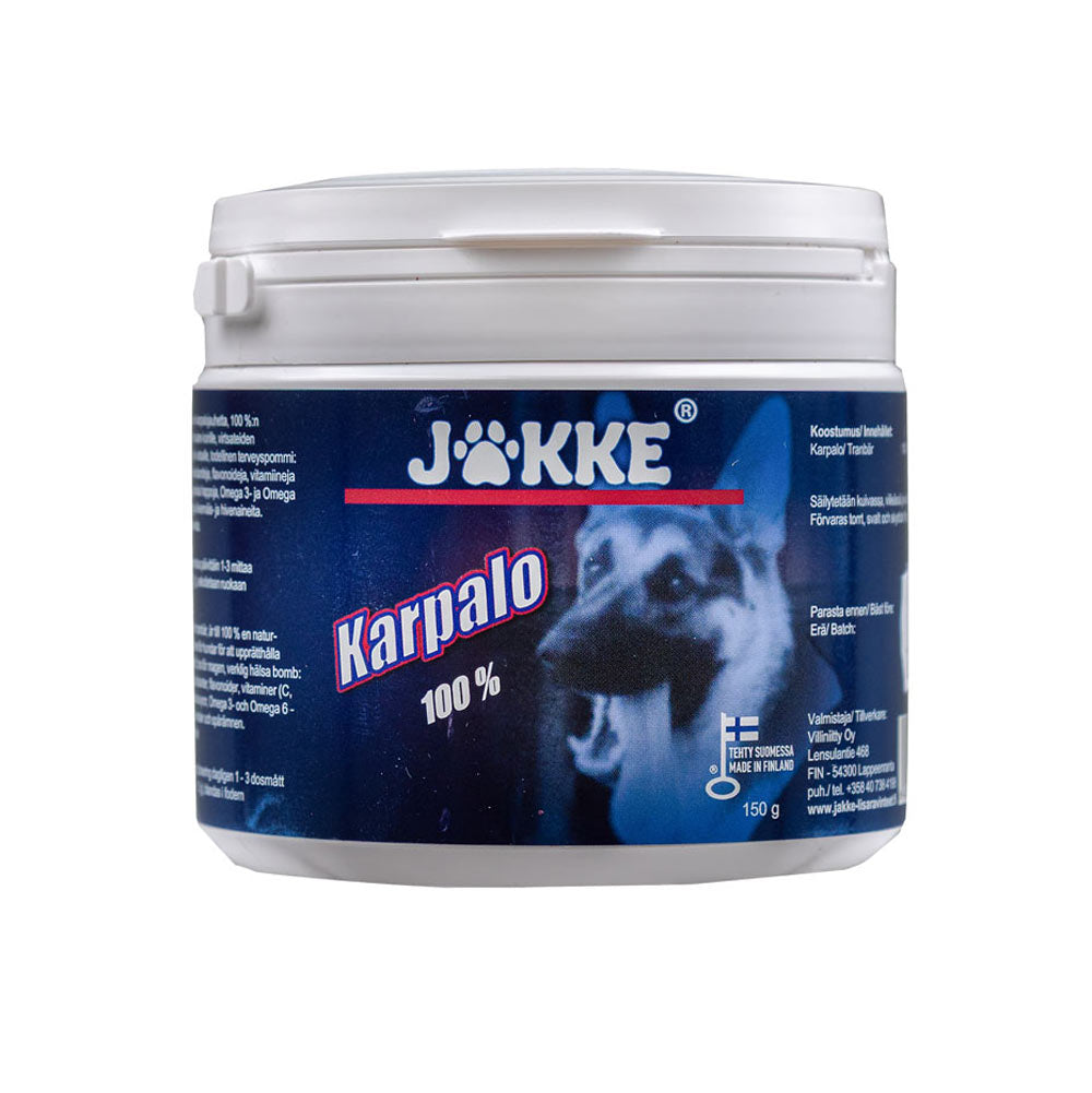 JAKKE karpalo, rehuaine koirille 150g