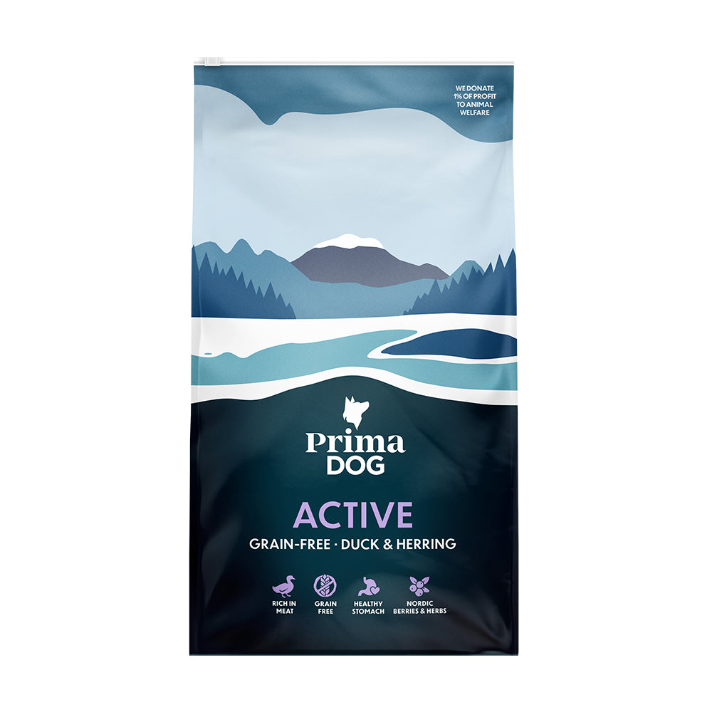 PrimaDog Adult Active, Viljaton Ankka & Silli