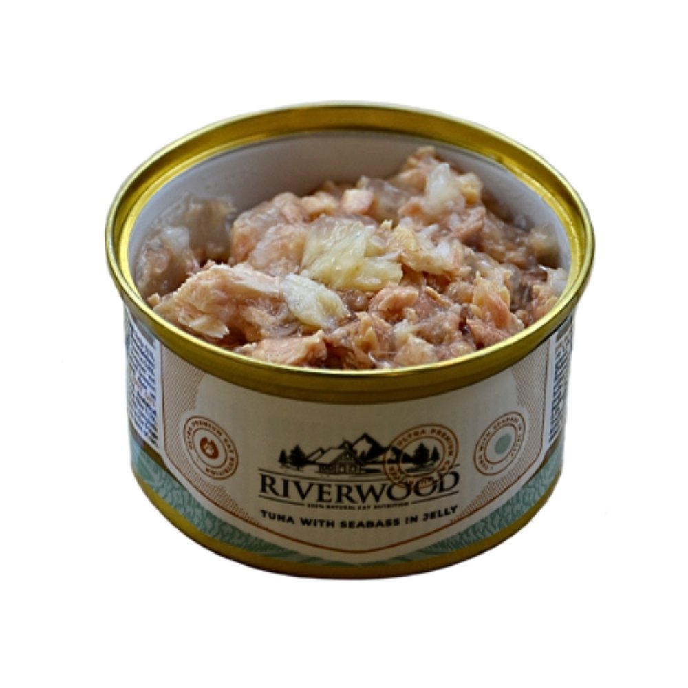 Riverwood Caviar for Cats Tuna with Seabass in Jelly 85 g