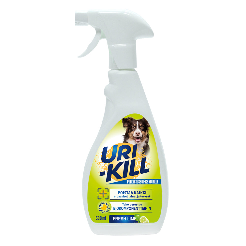Uri-Kill Puhdistussuihke Koirille, Fresh Lime, 500 ml