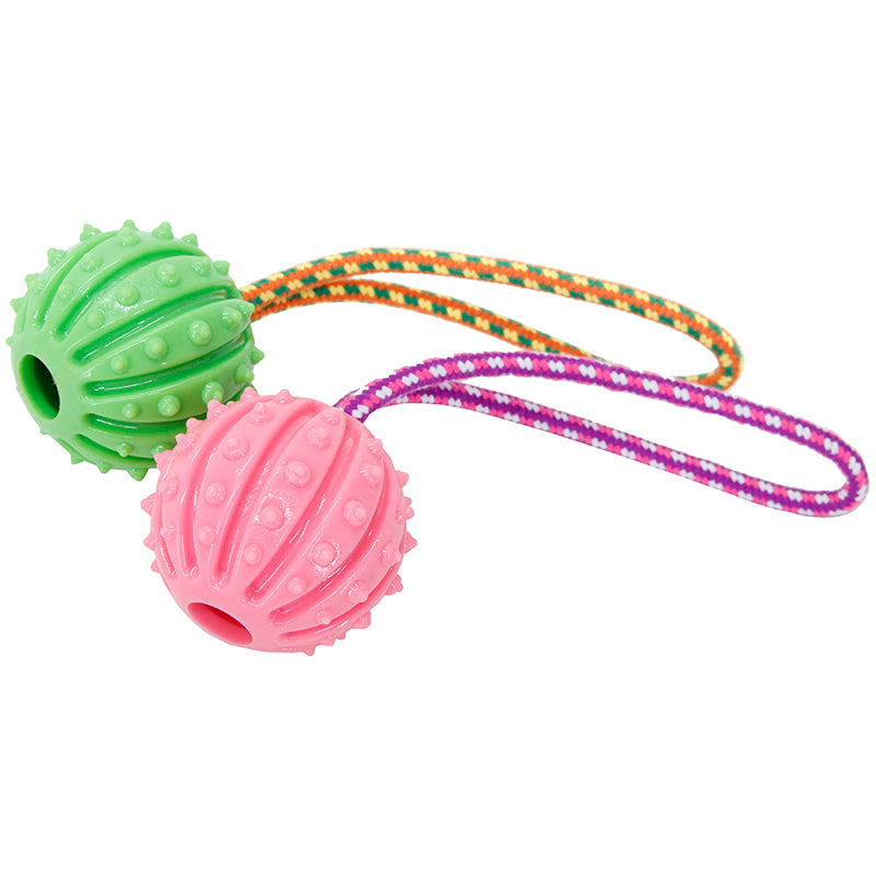 Boogie Koiran kumilelu Nystyräpallo köydellä, 9 cm