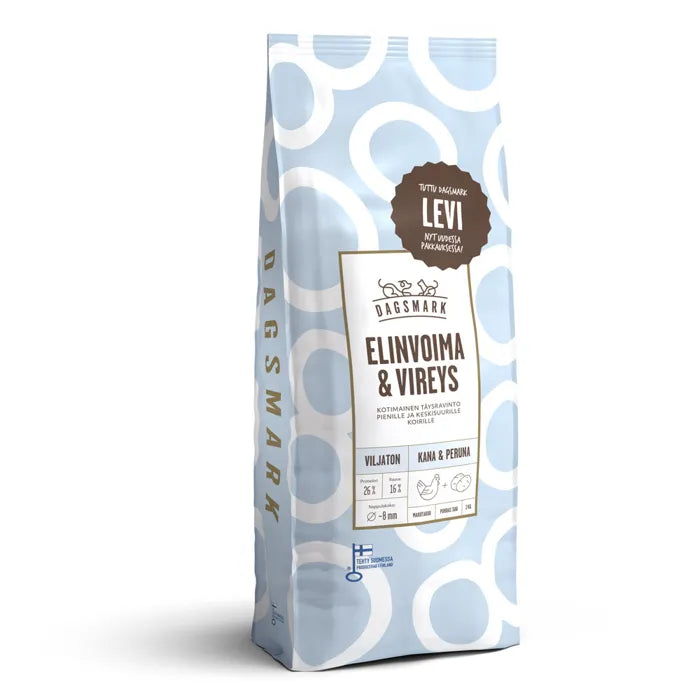 Dagsmark ELINVOIMA & VIREYS vehnätön kana-peruna 2kg
