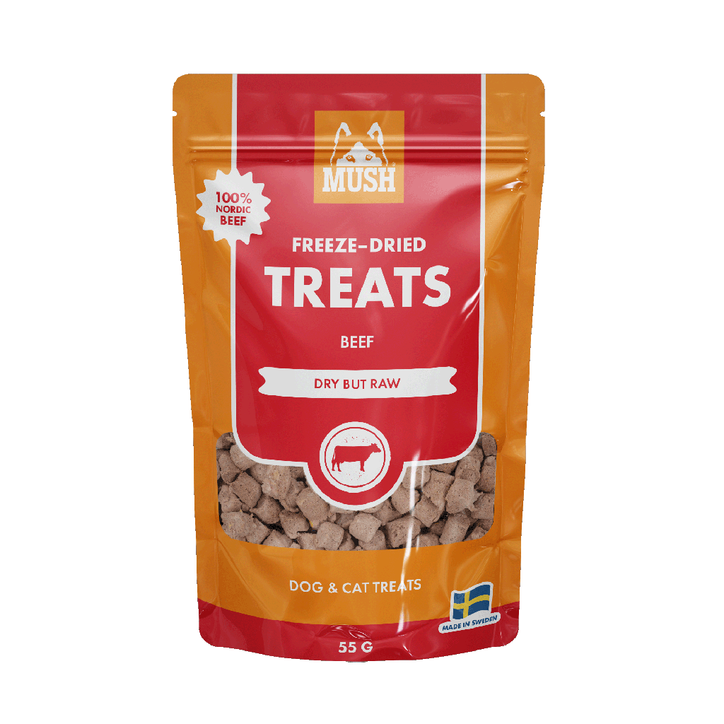 MUSH Treats Nauta, pakastekuivattu 55g