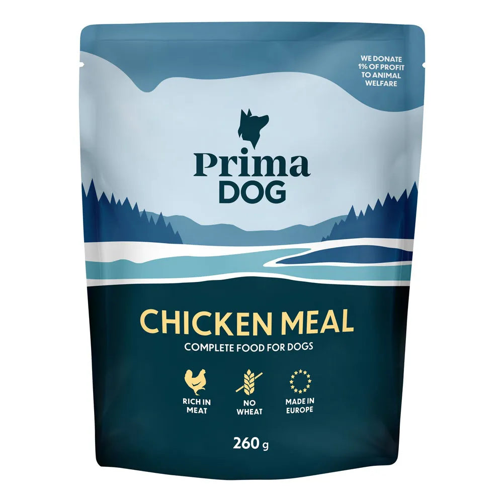 PrimaDog Kana-ateria, koiran täysravinto 260g